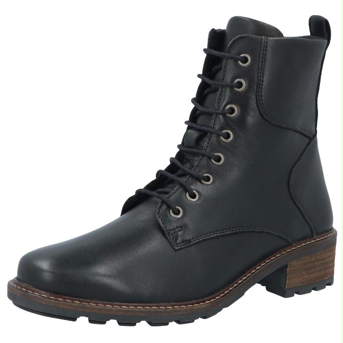 Solidus Zwart Kinga CRUST CROCO cognac K